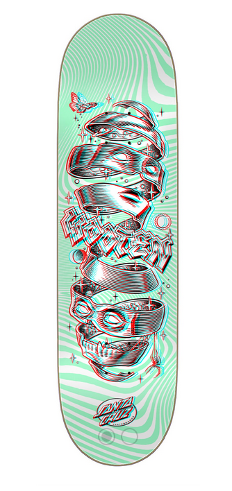 Santa Cruz Unwound Anaglyph Jake Wooten 8.5"