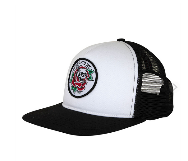 Cap Independent Dressen Skull Rose Mesh Structured