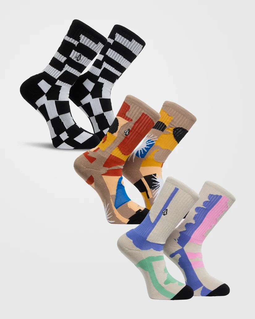PRINT MIXER SOCK 3PK