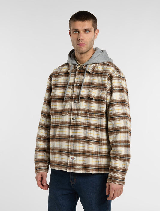 26 DICKIES  EUSTIS HOOD FLANNEL SHIRT JACKET