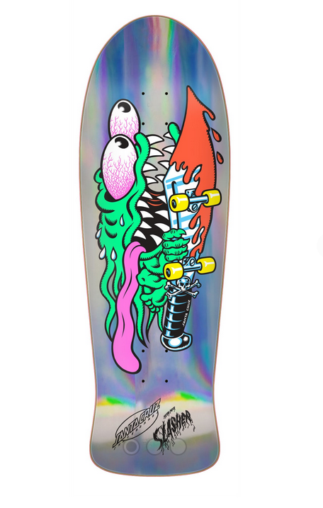 Santa Cruz Slasher Reissue Silver Foil Keith Meek 10.1"