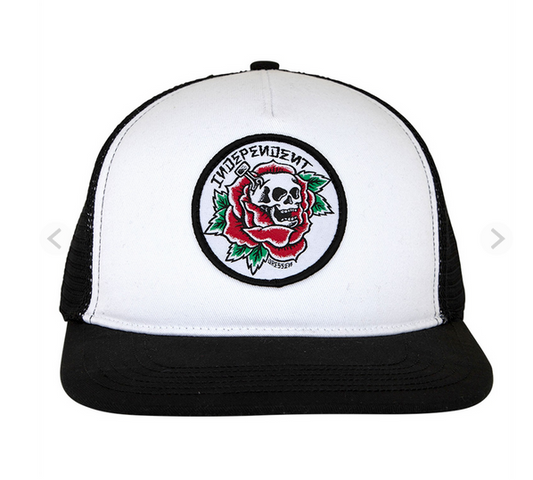 Cap Independent Dressen Skull Rose Mesh Structured