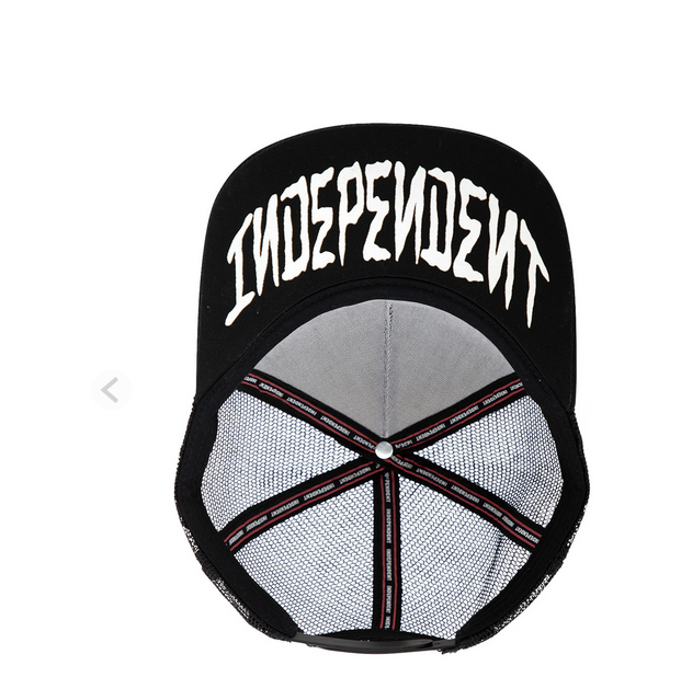 Cap Independent Dressen Skull Rose Mesh Structured