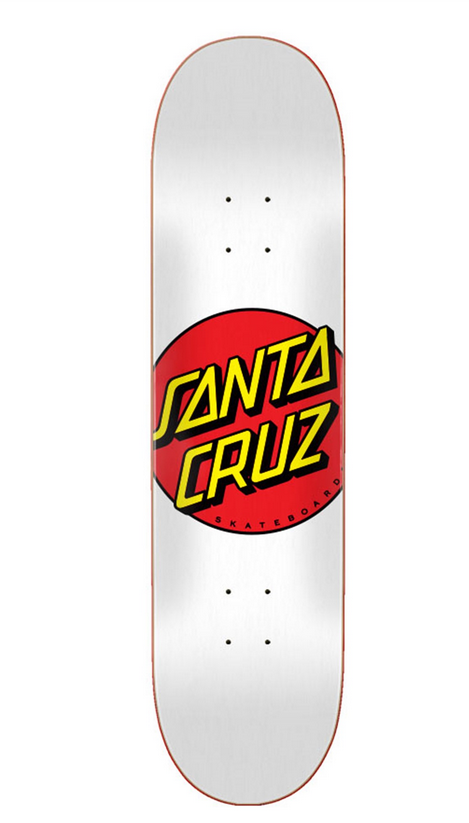 DECK Santa Cruz Classic Dot White 8.0"
